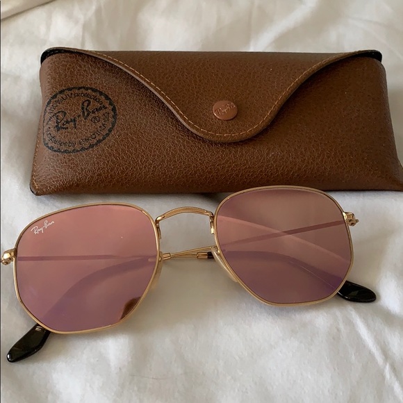 rose tinted ray bans